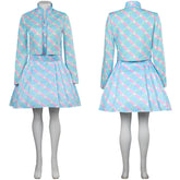 Kinder Film Barbie Margot Robbie blaue Kleid Sets Halloween Karneval Outfits Cosplay Kostüm